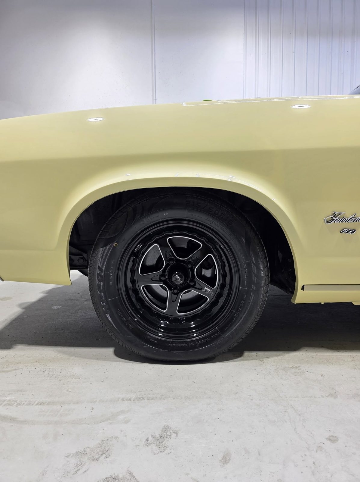 Close-up paint correction detail on a classic Ford, Bathurst